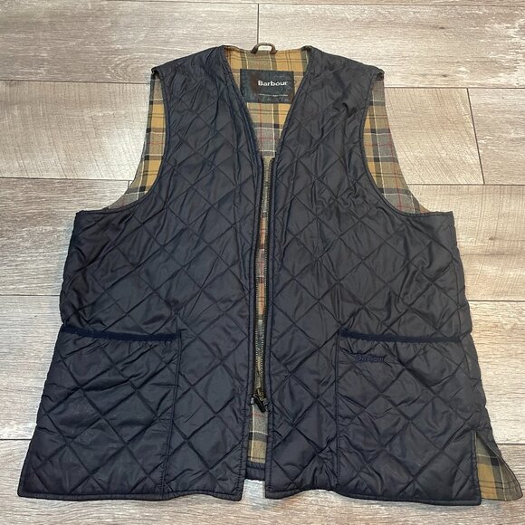 Barbour Other - Barbour Quilted Waistcoat Zip-In Liner with a tartan lining A856 46 XL